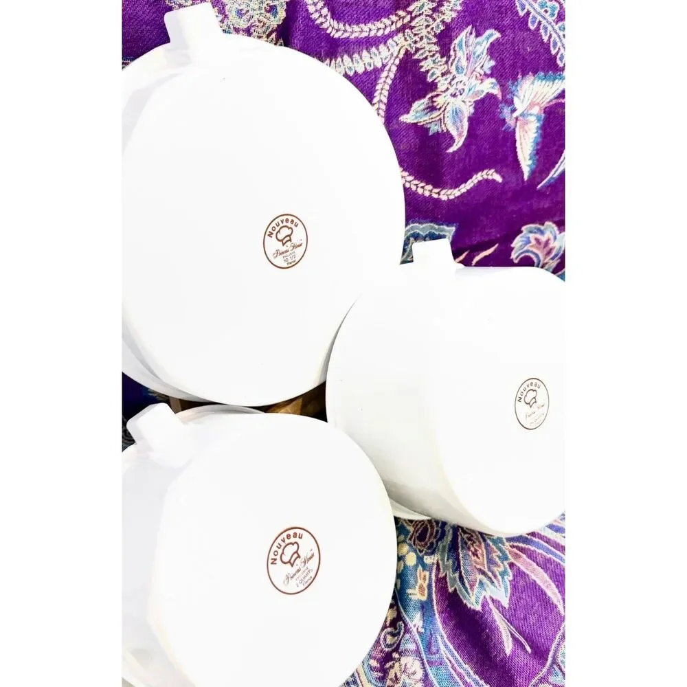 3 Piece Stunning Vintage Princess House Nouveau 3 Pc Heavy French Cookware Set